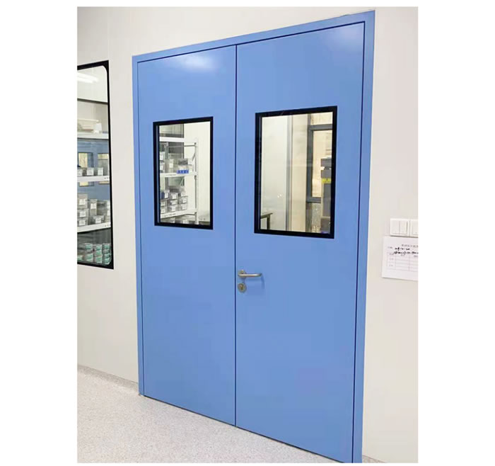 Steel purification door